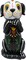 Dia De Los Muertos Dog Figurine, Day of The Dead Standing Decoration for Home, Halloween Sugar Skull Decor, 9 Inches